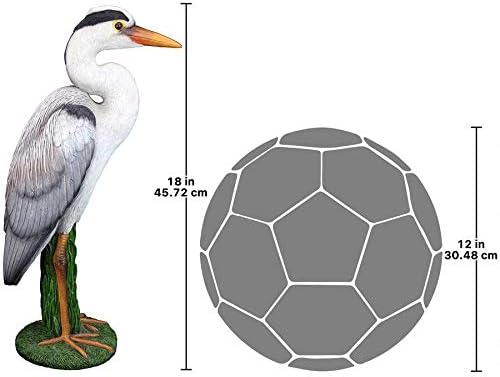 Design Toscano Gray Heron Coastal Bird Statue: Set of Two - Image 7