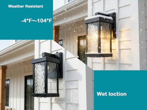 Dusk to Dawn,Outdoor Wall Lantern, Closed Bottom Matte Black, 11.5",1-Pack - Image 5