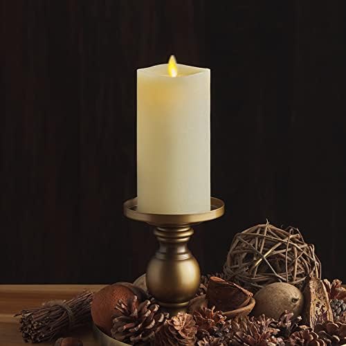 Luminara - Flameless LED Battery Operated Flickering Pillar Candles - Ivory - Pack of 1-3x6.5 - Realistic Moving Flame Real Wax Indoor/Outdoor Decor - Image 2