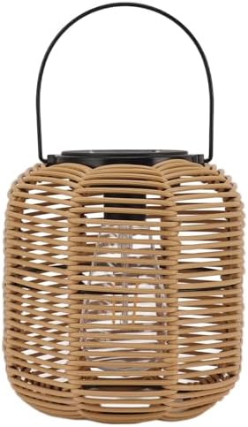 Jiawu Solar Lantern Outdoor Hanging Lights Decorative Rattan Solar Lamp for Garden, Patio, Table, Porch, Yard - Warm Light, 8+ Hours, Auto OnOff - Image 6