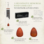32" Memorial Wind Chimes for Loss of Loved One - Image 3