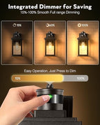 VIANIS Exterior Lights for House with Motion Sensor, Brown Dusk to Dawn Outside Lights for House, Oil Rubbed Bronze Exterior Lighting Fixtures for Garden, Garage, Doorway,Aluminum,Hardwired, Non-solar - Image 3
