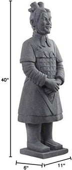 Nearly Natural 40 in Warrior Statue Detailed Oriental Garden House Decor - Image 6