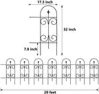 Thealyn 20ft x 32" Metal Decorative Halloween Fence(14-Panel Set) - Image 2