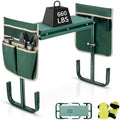 Adjustable Garden Kneeler and Seat with 5-Level Height, 660LBS Heavy Duty Folding Garden Bench Kneeler with Soft EVA Kneeling Pad & 2 Large Tool Pouches, Gardening Gifts for Seniors, Women, Elderly by FISHOAKY