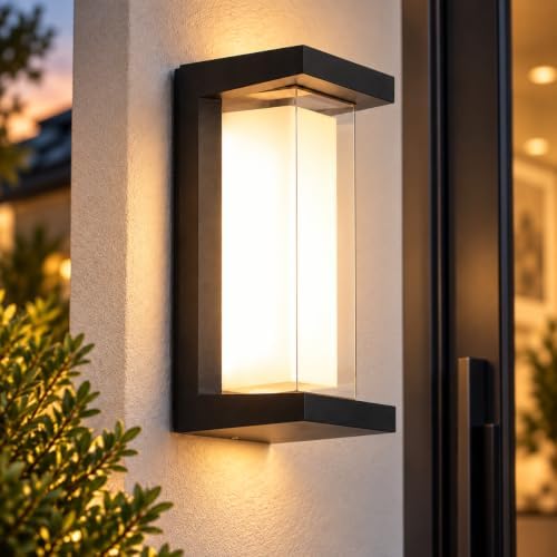 Outdoor Wall Lights, Outdoor Lights for House, 2200LM 3CCT Dimmable IP65 by FUPE