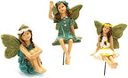 TRUSTTWO 6pcs Miniature Fairies Figurines Accessories Compatible with Outdoor Deco Mini Fairies - Garden Outdoor Ornaments Decor Statue Accessories The New - Image 7