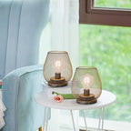 Set of 6 Battery Operated Lamp LED Table Lantern, Golden Metal Cage Cordless Lamps with LED Bulb, Vintage Decorative Outdoor Lantern for Weddings, Party, Patio, Events for Indoors Shelf Decor - Image 5