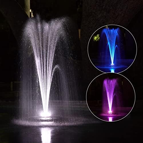 Alpine Corporation FTC102 | Floating Spray Fountain with 48 Color-Changing LED Lights & 398 GPH Pump — Decorative Outdoor Water Feature for Ponds or Pools — Black - Image 4