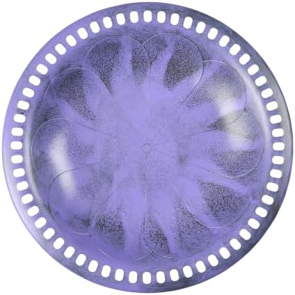 Backyard Expressions Outdoor Garden Bird Bath - Lilac Purple - Weather Resistant Polyresin - 27 Inch - Image 3
