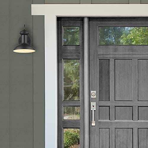 Globe Electric 44862 Martes 1-Light Outdoor Indoor Wall Sconce, Matte Black - Image 2