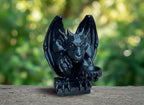 OLOMA Concrete Gargoyle Statue Gothic Garden Decor Heavy Outdoor Sculpture Made from Stone with Protective Resin Coating Weather Resistant Mythical Guardian for Yard Patio Entryway - Image 2