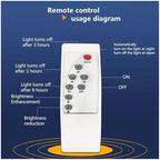 Floodlight L+E+D Solar Floodlight IP67 Solar Wall Light Outdoor with Remotes Control Height Lighting Energy Saving Water.Proof Courtyard Street(Model A,30W) - Image 5
