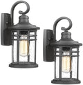 Outdoor Wall Light 2 Packs, Outdoor Porch Lights Wall Mount Exterior Sconces Lighting Fixtures Waterproof Outside Lantern Lamp for House Front Porch Patio Garage Doorway Garden by Luminzone