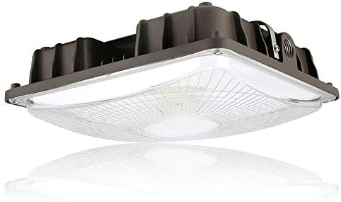Konlite 6 Pack 60W LED Canopy Area Light - 250W HID/M.H. Equivalent - Bronze - 8000 Lumens - 5000K Cool White - 120-277V - UL, Idea for for Gas Station, Gym, Warehouse, Shop, Underpass, Loading Dock - Image 2