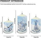 Cozeyat Flameless Bullet Floating Candles with Remote Blue Sea Travel Design Electric Candles Home Decoration 4/6H Timer Dancing Flames Waterproof Tea Lights Candles 3Packs - Image 6