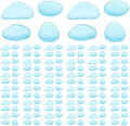 300pcs Blue Glow in Dark Pebbles for Aquarium and Garden Xmas by HOME