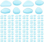300pcs Blue Glow in Dark Pebbles for Aquarium and Garden Xmas by HOME
