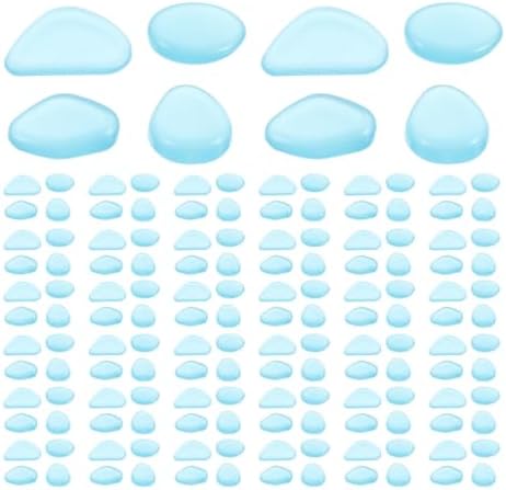 300pcs Blue Glow in Dark Pebbles for Aquarium and Garden Xmas by HOME
