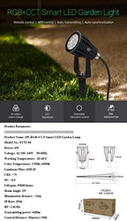 LGIDTECH FUTC04 Miboxer 6W RGB+CCT Outdoor LED Landscape Garden Spotlight AC100-240V 16 Million Colors Changing,Color Temperature Adjustable,Memory Function.Smartphone Can't Control Directly - Image 2