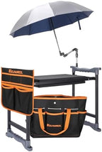Garden Kneeler and Seat with Umbrella,Heavy Duty Gardening Bench and Stool by InEveryCornerNaturesCalm