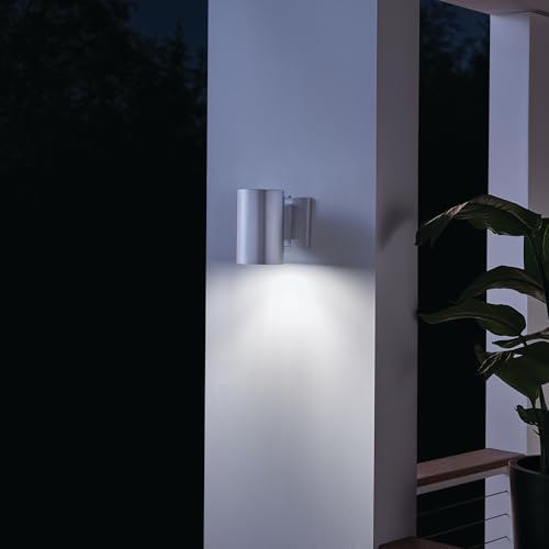 Kichler Outdoor Wall Sconce Light, Brushed Aluminum - Image 6