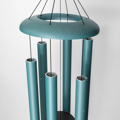 Corinthian Bells by Wind River - 56 inch Patina Green Wind Chime for Patio, Backyard, Garden, and Outdoor Decor (Aluminum Chime) Made in the USA - Image 4
