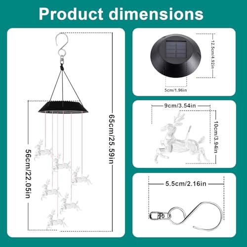 7-Color Light Changing Deer Solar Lights for Outside, Solar Lights - Image 5