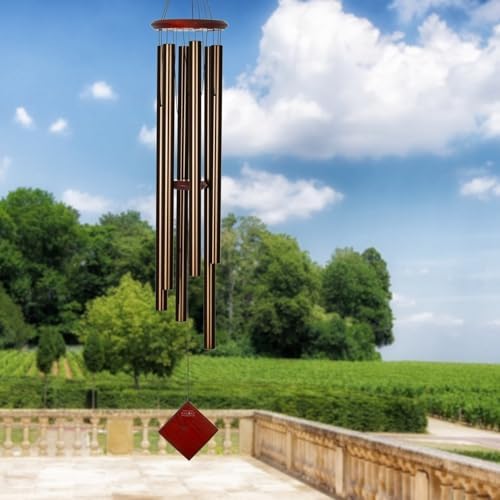 Woodstock Chimes Neptune Wind Chime for Outside 54" Large Bronze, Deep Tone Sound for Outdoor Garden, Patio, Porch Decor, Encore Collection DCB54 - Image 2