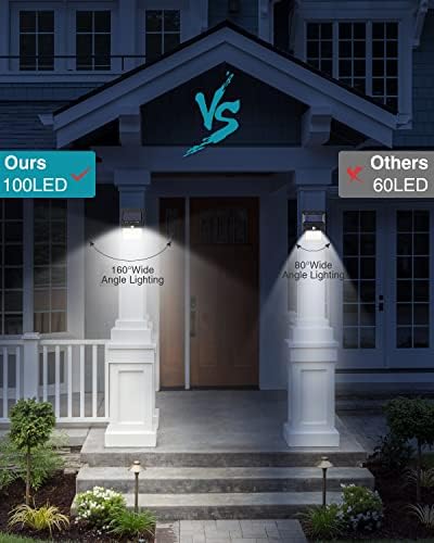 16 Pack Solar Lights Outdoor, 3 Modes/100LED Wireless IP65 Waterproof Solar Motion Lights Outdoor for Front Door, Backyard, Garage, Deck - Image 3