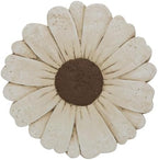 Landoraloria Cement Flower Stepping Stone 10” Daisy Garden Path Stone for Yard & Walkway Handcrafted Non-Slip Outdoor Patio Decor Weather-Resistant Cement Stone (White) by Unknown