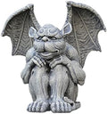 Gargoyle Gothic Statue, Polyresin Yard Flower Decor Sculpture, Indoor Outdoor Office Lawn Desktop Decorations (Squat) by Duiaynke