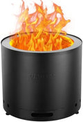 VEVOR Smokeless Fire Pit Stove Bonfire, H: 12.6 in x Dia: 15 in,Wood Burning Fireplaces with Removable Ash Pan, SUS430 Stainless Steel Inner Portable Outdoor Firepit, Ideal for Outdoor Patio Camping by VEVOR