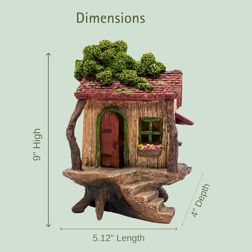 PRETMANNS Fairy Houses for Outside - Treehouse Fairy Garden Kit - Image 3