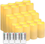 24-Pack LED Flameless Candles with Remote Control - Perfect for Home, Parties, and Special Occasions - Create a Magical Ambiance Effortlessly(Three Sizes). by CAKETYCG