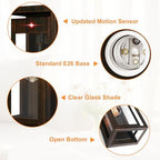 15" Motion Sensor Outdoor Wall Lights, Outdoor Sconces, 2 Pack - Image 5