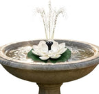 Floating Solar Fountain Lotus Flower Design for Garden Pond Bird Bath (B) - Image 2