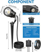 HIBOITEC All-in-One Low Voltage Landscape Lighting Kit, Cool White, 12PCS - Image 7