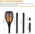 Aityvert Upgraded Larger Solar Torch Lights, Waterproof Outdoor Dancing Flames Lights, Flickering Flames Garden Lights, Landscape Decoration Pathway Patio Lights 43" 96 LED (6) - Image 2