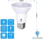 10 Pack PAR20 Outdoor LED Flood Light Bulb 8W 75 Watt Equivalent 500 Lumens Dimmable Waterproof E26 3000K Warm White LED Flood Light Bulbs for Security Led Spotlight Indoor Recessed Light Bulbs - Image 2