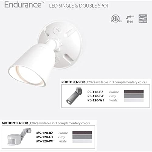 WAC Lighting, Endurance Single Spot Energy Star 15W LED Spot Light 5000K in Black - Image 3