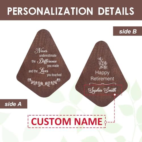 Retirement Wind Chimes Personalized, Retirement Gifts for Woman/Man, Teachers/Worker, Customized Wind Chimes, Decorative Wind Chimes Outdoor - Image 4