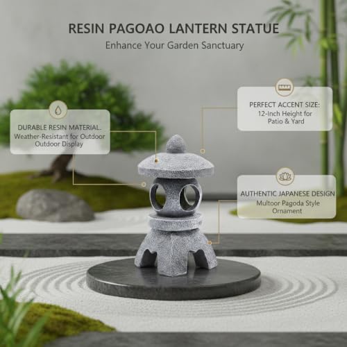 Resin Pagoda Lantern, 1 PC - Image 5
