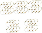 Luxshiny 30pcs Stainless Steel Solar Jar Hangers Wire Handles Burlap for Canning Jar Decoration Easy to Use Hanging Rack by Luxshiny