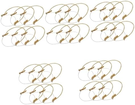 Luxshiny 30pcs Stainless Steel Solar Jar Hangers Wire Handles Burlap for Canning Jar Decoration Easy to Use Hanging Rack by Luxshiny