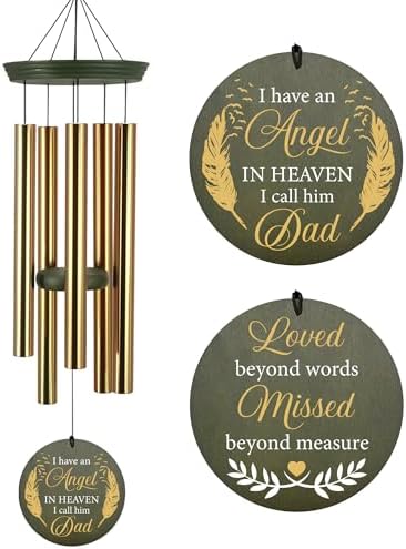 ASTARIN Memorial Angel 36" Wind Chimes, Personalized Name Sympathy Wind Chime, in Memory of Loss Mom Loved One, Large Deep Tone Bereavement Windchimes for Outside Clearance(Produced in Texas) by Astarin