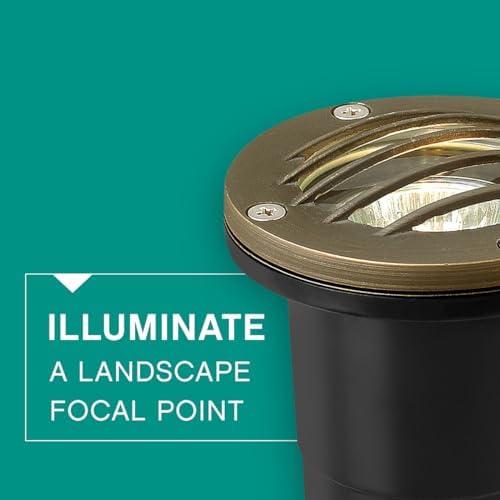 Hinkley Hardy Island Grill Top 12V Low Voltage Well Light, Cast Brass, Clear Glass, Includes Wiring Kit, Matte Bronze Finish - Image 5