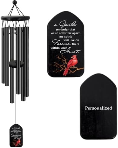 Personalized Wind Chime Sympathy Gifts, Wind Chimes for the Loss of A Loved One, Commemorating a Deceased Friend, Memorial Gifts expressing Sympathy and Condolences by ExtrabilyOfficial