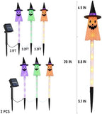 Dazzle Bright Solar Halloween Pathway Lights Outdoor, 6 Pack LED Ghost Stake Lights Waterproof Halloween Decoration, Solar Powered Landscape Light for Walkway Patio Yard Garden Porch Decor - Image 5