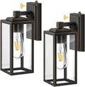VIANIS Black Gold Dusk to Dawn Porch Light Wall Mount, Anti-Rust, UL Listed by VIANISLIGHTING